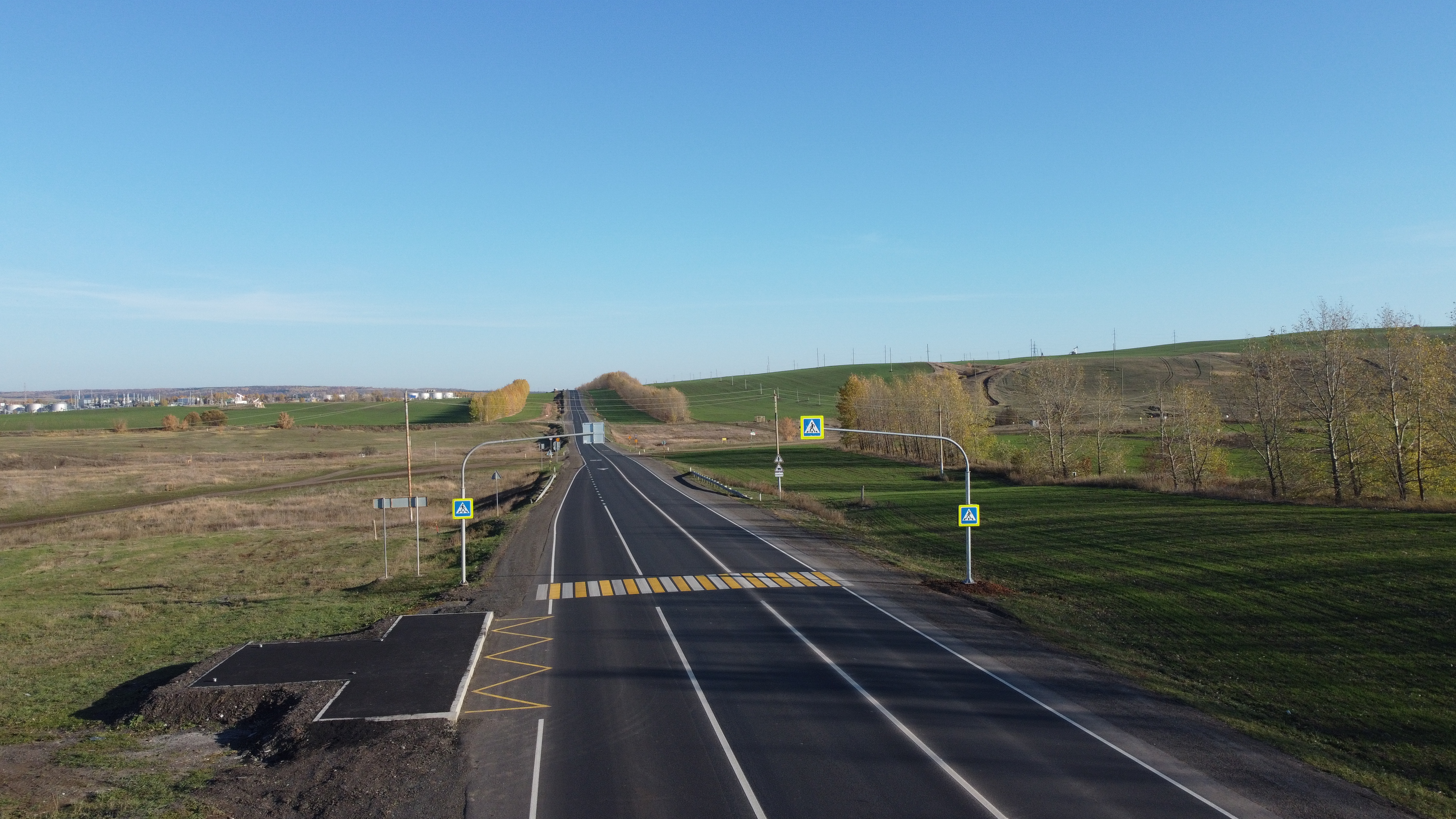 В Альметьевском районе обновили более 15 км федеральной автодороги Казань – Оренбург